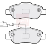 Apec Blue Brake Pads (PD3856) Fits: Ford Front