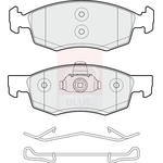 Apec Blue Brake Pads (PD3857) Fits: Dacia Front