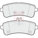 Apec Blue Brake Pads (PD3859) Fits: Mercedes Rear