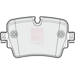 Apec Blue Brake Pads (PD3862) Fits: Jaguar Rear