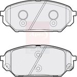 Apec Blue Brake Pads (PD3872) Fits: Hyundai Front
