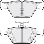 Apec Blue Brake Pads - Rear (PD3883) Fits Subaru