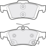 Apec Blue Brake Pads - Rear (PD3886) Fits Ford Focus