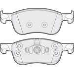 Apec Blue Brake Pads - Front (PD3893) Fits Ford Fiesta