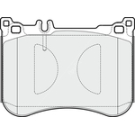 Apec Blue Brake Pads - Rear (PD3905) Fits Mercedes-Benz