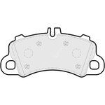 Apec Blue Brake Pads - Front (PD3924) Fits Porsche Cayenne