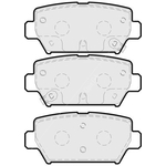 Apec Blue Brake Pads - Rear (PD3926) Fits Mitsubishi