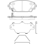 Apec Blue Brake Pads - Front (PD3973) Fits Mazda 3