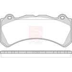 Apec Blue Brake Pads (PD3994) Fits: Volvo Front