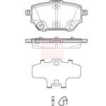 Apec Blue Brake Pads (PD4027) Fits: Toyota Rear