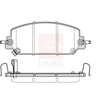 Apec Blue Brake Pads (PD4029) Fits: Honda Front