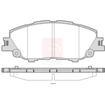 Apec Blue Brake Pads (PD4030) Fits: Toyota Front