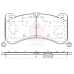 Apec Blue Brake Pads (PD4073) Fits: Audi Front
