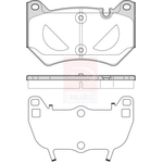 Apec Blue Brake Pads (PD4082) Fits: Audi Front