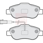 Apec Blue Brake Pads (PD4257) Fits: Fiat Front