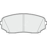 Apec Blue Brake Pads - Front (PD4268) 