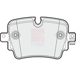 Apec Blue Brake Pads (PD4280) Fits: Jaguar Rear