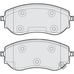 Apec Blue Brake Pads - Front  (PD4302) Fits Mercedes-Benz