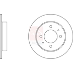Apec Blue Solid Brake Disc (SDK6226) Fits: Hyundai Rear