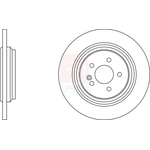 Apec Blue Solid Brake Disc (SDK6318) Fits: Mercedes Rear