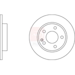 Apec Blue Solid Brake Disc (SDK6910) Fits: Mercedes Front