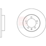 Apec Blue Solid Brake Disc (SDK7161) Fits: Suzuki Rear