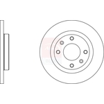 Apec Blue Solid Brake Disc (SDK7337) Fits: Peugeot Rear