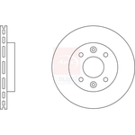 Apec Blue Vented Brake Disc (SDK6102) Front
