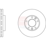 Apec Blue Vented Brake Disc (SDK6211) Fits: Kia Front