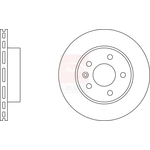 Apec Blue Vented Brake Disc (SDK6232) Fits: Mercedes Front