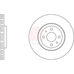 Apec Blue Vented Brake Disc (SDK6892) Front