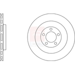 Apec Blue Vented Brake Disc (SDK6991) Fits: Jaguar Rear