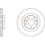 Apec Blue Vented Brake Disc (SDK7146) Fits: Renault Front