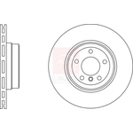 Apec Blue Vented Brake Disc (SDK7170) Fits: BMW Front