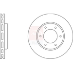 Apec Blue Vented Brake Disc (SDK7231) Fits: Toyota Rear