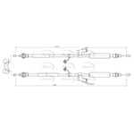 Apec Red Brake Cable (CAB1741)