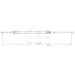 Apec Red Brake Cable (CAB1811)