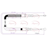 Apec Red Brake Cable (CAB1813)