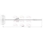 Apec Brake Cable Front (CAB1835)