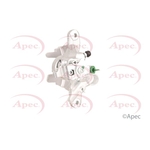 Apec Red Brake Caliper Rear Left (LCA356)