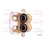 Apec Red Brake Caliper (RCA376) Fits: Mitsubishi Front Left