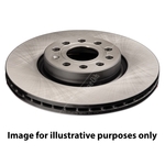 Apec Red Vented Brake Disc (DSK3773) Fits: Kia Front Axle