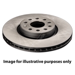 Apec Red Vented Brake Disc (DSK3790) Fits: Nissan Front Axle