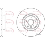 Apec Red Vented Brake Disc (DSK4148) Fits: VW Front Axle