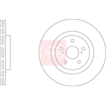 Apec Red Brake Disc (DSK4165)