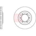 Apec Red Brake Disc (DSK4185) Front
