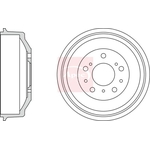 Apec Brake Drum (DRM9993)