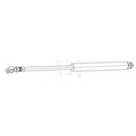 Apec Red Brake Hose (HOS4502) Fits: Mazda