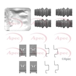 Apec Brake Pad Fitting Kit (KIT1528)