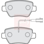Apec Red Brake Pad Set (PAD2287) Fits: Maserati